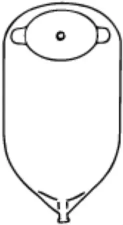 Nu-Flex – Urinary Pouch 11 Inch Length 1-1/8 to 2 Inch Stoma Oval B, Convex, Trim to Fit – 8844-C