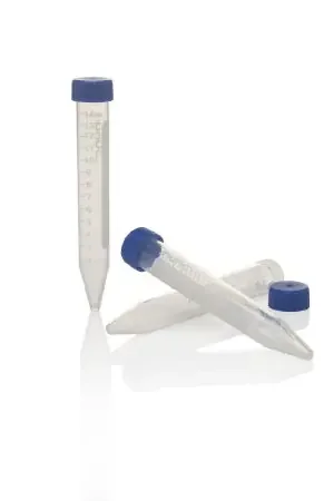 Nunc – Centrifuge Tube Conical Bottom Plain 15 mL Without Color Coding Screw Cap Polypropylene Tube – 339651
