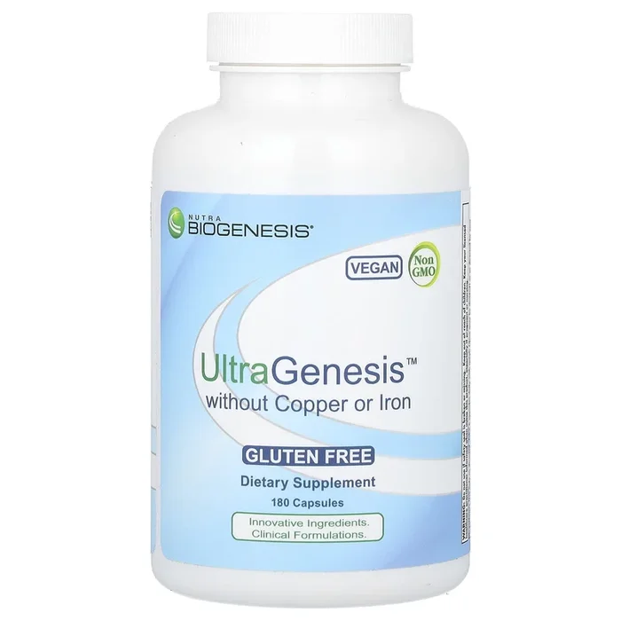 Nutra BioGenesis, UltraGenesis w/o Copper and Iron, 180 Vegatable Capsules