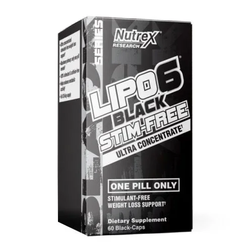 Nutrex Research, LIPO-6 Black Ultra Concentrate Stim-Free V1, 60 Capsules