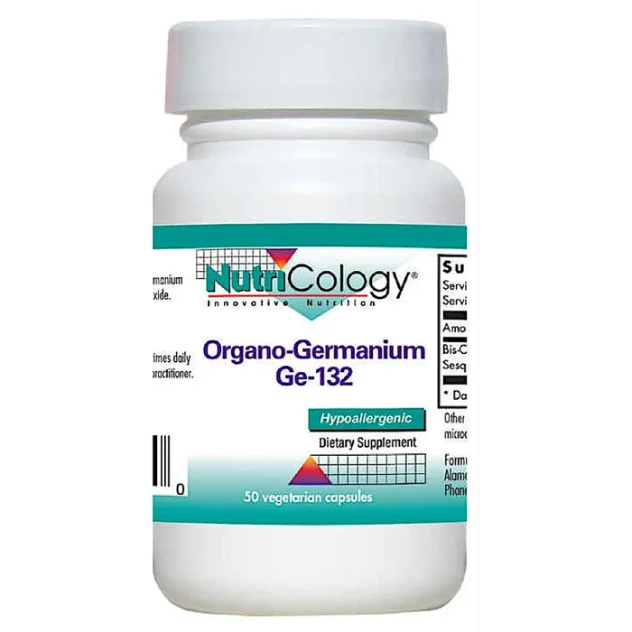 Nutricology, Organo-Germanium Ge-132, 50 Vegetarian Capsules