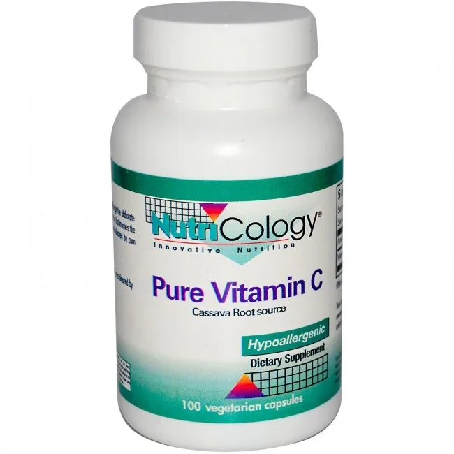 Nutricology Pure Vitamin C 100 Vegetarian Capsules