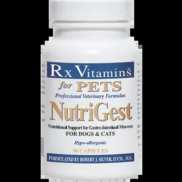 NutriGest for Dogs & Cats 90 capsules by Rx Vitamins (for Pets)