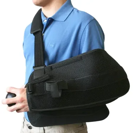 NYOrtho – Shoulder Immobilizer Small / Medium Fabric / Foam D-Ring / Hook and Loop Strap Closure With Abduction Pillow Left or Right Arm – 8712-SM