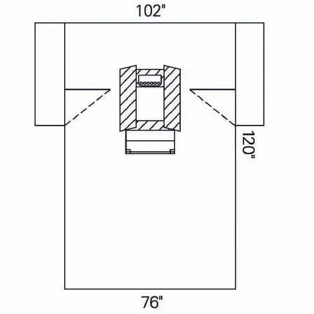 O&M Halyard – Abdominal Drape Laparoscopic / Cholecystectomy Drape 102 W X 76 W X 120 L Inch Sterile – 89223