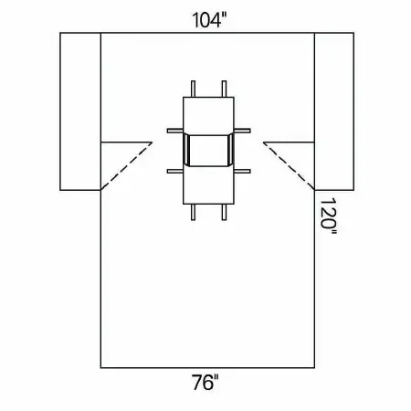 O&M Halyard – Abdominal Drape Laparoscopic / Cholecystectomy Drape 104 W X 76 W X 120 L Inch Sterile – 89229