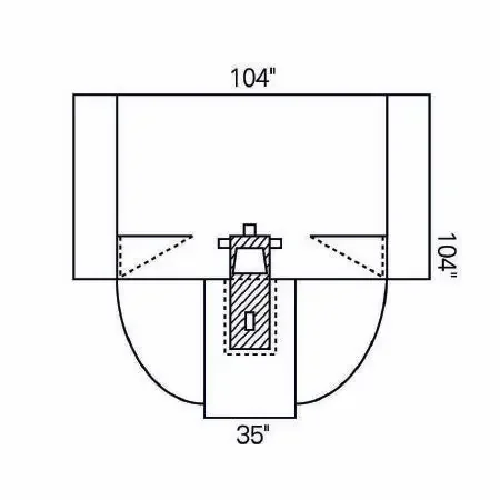 O&M Halyard – Abdominal Drape Laparoscopy / Pelviscopy Drape 104 W X 35 W X 104 L Inch Sterile – 89222