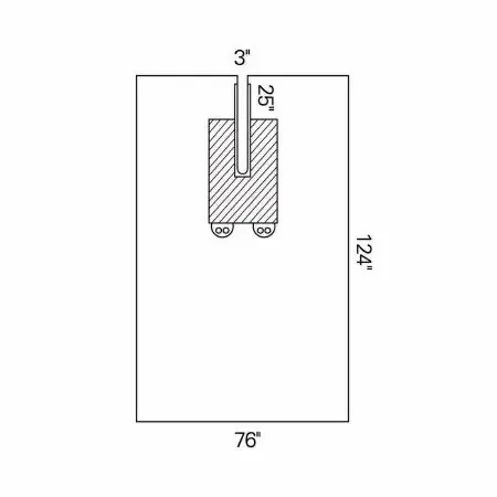 O&M Halyard – EENT Drape EENT Split Drape 76 W X 124 L Inch Sterile – 89358