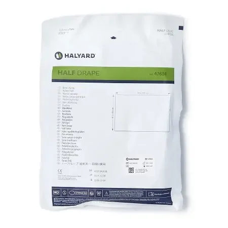 O&M Halyard – General Purpose Drape Half Drape 40 W X 58 L Inch Sterile – 47614