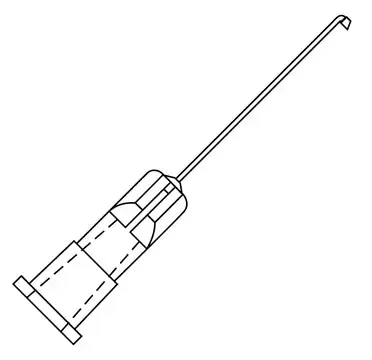 Oasis – Hydrodissection Cannula 27 Gauge 90° Angled 1 mm Flattened Tip – 4036J