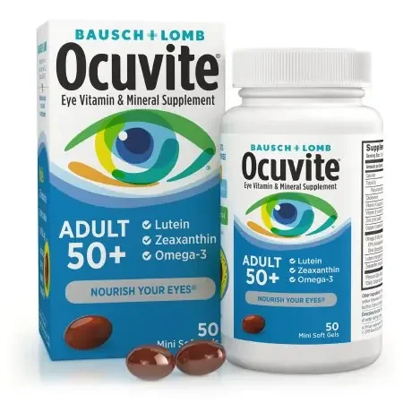 Ocuvite Adult 50+ – Multivitamin Supplement Ascorbic Acid / Vitamin E 30 IU – 150 mg Strength Softgel 50 per Bottle – 32420846530