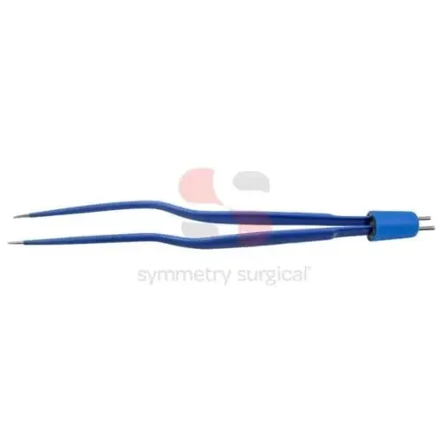 Olsen – Bipolar Forceps 7-1/8 Inch Length NonLocking Bayonet Handle Straight Smooth Insulated 0.75 mm Tips – 20-1360I
