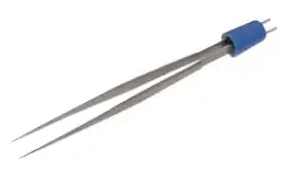Olsen – Bipolar Forceps Semkin 5-3/4 Inch Length NonLocking Thumb Handle Straight Smooth, 0.75 mm Tips – 20-1090