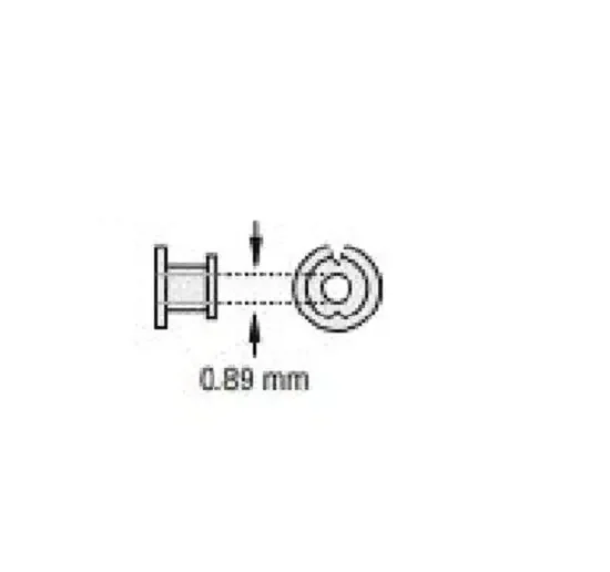 Olympus America – Ear Ventilation Tube Mini Reversible 0.89 mm Inner Diameter Silicone – 240042