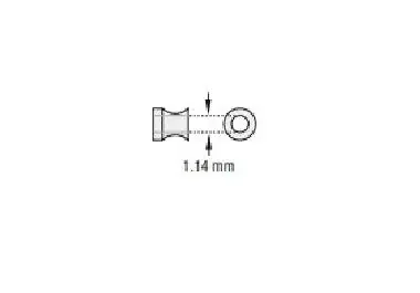 Olympus America – Ear Ventilation Tube Shepard Grommet 1.14 mm Inner Diameter Fluoroplastic – 145003-ENT