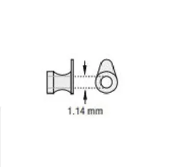 Olympus America – Ear Ventilation Tube Shepard Grommet 1.14 mm Inner Diameter Fluoroplastic – 140008
