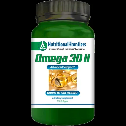 Omega 3D Lemon 120 softgels Nutritional Frontiers NF8153