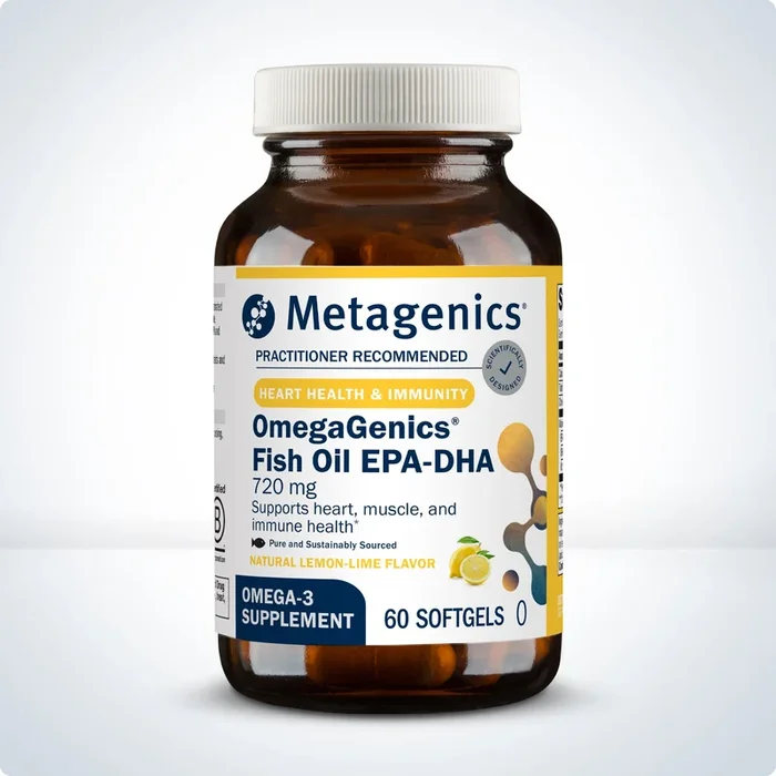 OmegaGenics® Fish Oil EPA-DHA 720 mg (60 softgels) by Metagenics
