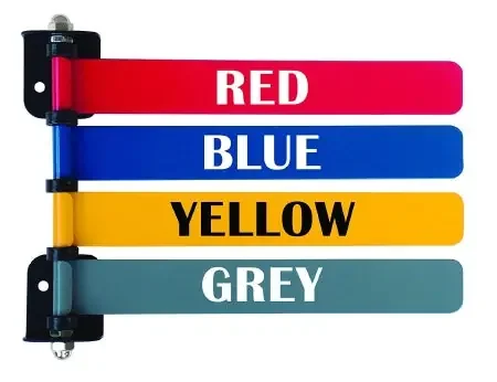 Omnimed – Exam Room Signal Flag Wall Mount 4 Flag 4 and 6 Inch – 291714