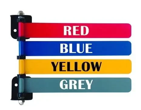 Omnimed – Exam Room Signal Flag Wall Mount 4 Flag 4 and 6 Inch – 291714