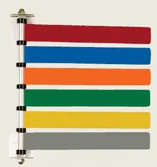 Omnimed – Exam Room Signal Flag Wall Mount 6 Flag 4 Inch – 291708