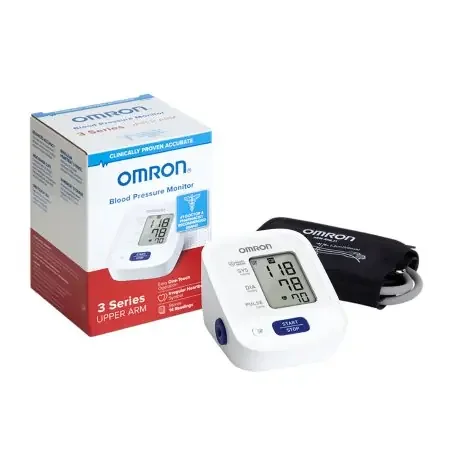 Omron3 Series – Digital Blood Pressure Monitor 1-Tube Automatic Adult Large Cuff – BP7100