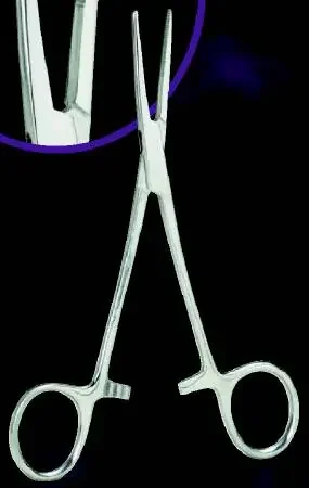 One Time – Needle Holder 6 Inch Length Straight Serrated Jaw Finger Ring Handle – 56349