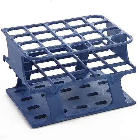 OneRack – Half Size Test Tube Rack 20 Place 10 to 18 mL Tube Size Blue 83 X 100 X 127 mm – HS27503B
