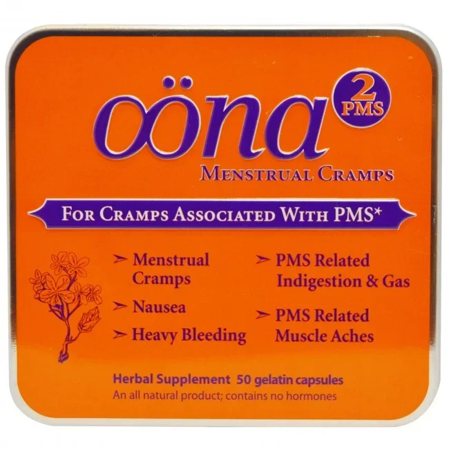Oona Health Inc Menstrual Cramps 50 Gelatin Capsules