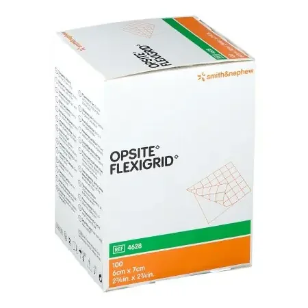 OpSite Flexigrid – Transparent Film Dressing Rectangle 2-3/8 X 2-3/4 Inch 2 Tab Delivery Without Label Sterile – 66024628