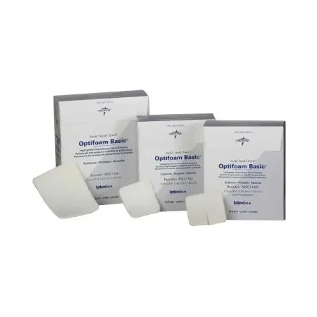 Optifoam Basic – Foam Dressing 4 X 5 Inch Rectangle Non-Adhesive without Border Sterile – MSC1145