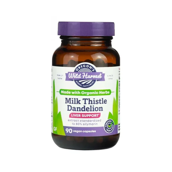 Oregon’s Wild Harvest Milk Thistle Dandelion Organic Capsules
