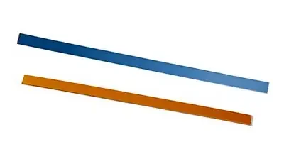 Orfit Strips – Splinting Material 1/8 X 4/5 X 18 Inch Thermoplastic with Non-Stick Coating Atomic Blue / Gold – 24-5855-1
