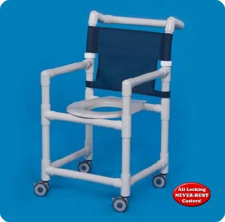 Original – Shower Chair Fixed Arm PVC Frame Mesh Back – SC9200