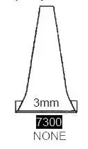 Ortec – Ear Speculum Tip Round Tip Plastic 3 mm Disposable – 7300