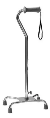Ortho-Ease – Large Base Quad Cane Steel 30 to 39 Inch Height – 6120A