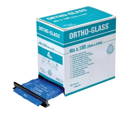 Ortho-Glass – Padded Precut Splint ORTHO-GLASS 2 X 12 Inch Fiberglass White – OG-2PC