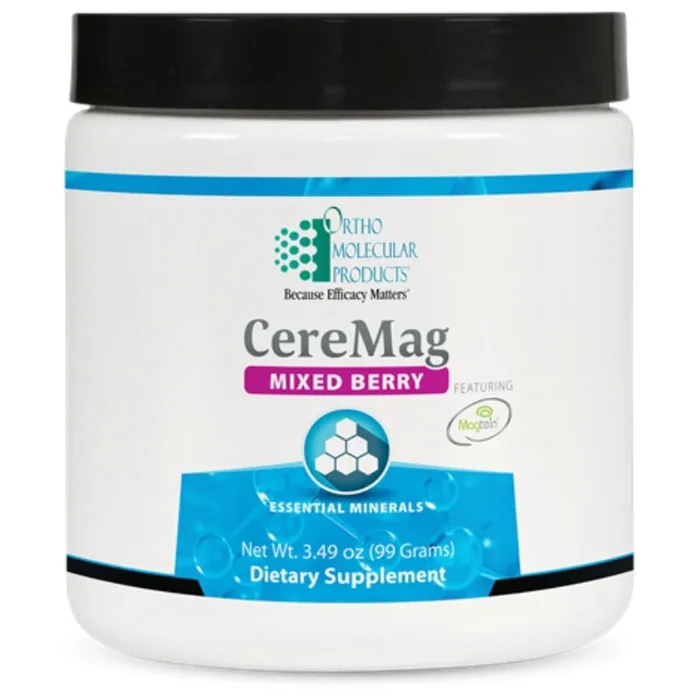 Ortho Molecular, CereMag, Mixed Berry Powder, 3.49 oz (99 Grams)