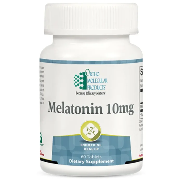 Ortho Molecular, Melatonin 10 mg, 60 Tablets