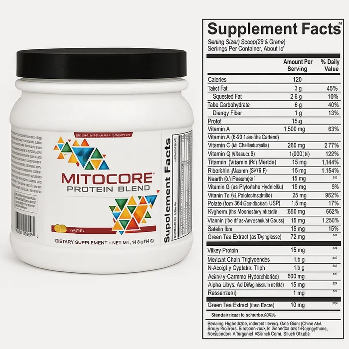 Ortho Molecular MitoCORE® Protein Blend Lemon 14 servings