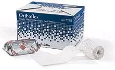 Orthoflex – Elastic Plaster Bandage 5 Inch X 12 Foot Elastic / Plaster of Paris White – 7325