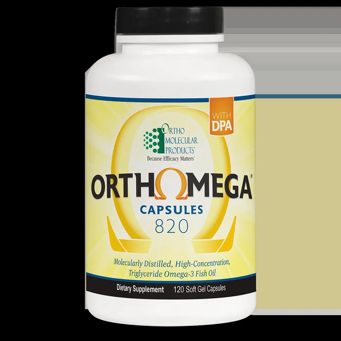 Orthomega 820 Fish Oil with DPA (120 caps) by Orthomolecular
