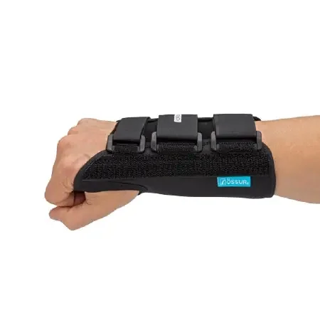 Ossur Formfit – Wrist / Forearm Brace Aluminum / Cotton / Polyester Left Hand Black Large – 617087