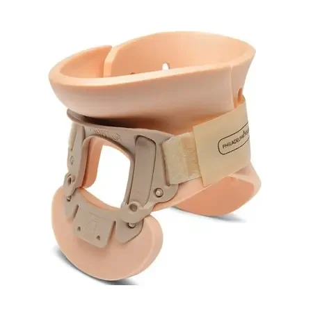 Ossur Philadelphia – Rigid Cervical Collar Preformed Adult One Size Fits Most Two-Piece / Trachea Opening Adjustable Height 10 to 19 Inch Neck Circumference – PHP-AA