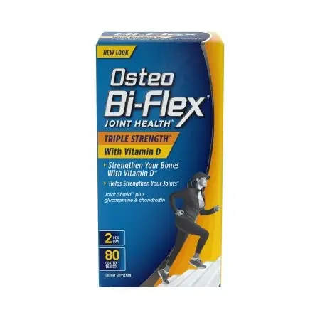 Osteo-Bi-Flex with 5 Loxin Advanced – Joint Health Supplement Vitamin D / Glucosamine 2000 IU – 1500 mg Strength Caplet 80 per Bottle – 03076819607