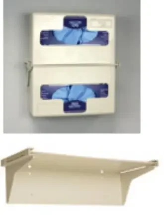 P2 – Mounting Bracket – Glove Box Holder Horizontal Mounted 2-Box Capacity White 3-1/2 X 4-1/2 X 12 Inch Plastic – 8554-B