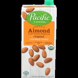 Pacific Foods Almond Organic Plant-Based Beverage Original Unsweetened-32 Oz