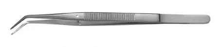 Padgett – Dental Forceps Thrackray 6 Inch Length Surgical Grade Stainless Steel NonSterile NonLocking Thumb Handle Angled Serrated Jaws – PM-0300