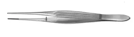 Padgett – Dissecting Forceps McIndoe 6 Inch Length Surgical Grade Stainless Steel NonSterile NonLocking Thumb Handle Straight Serrated Tips – PM-0330
