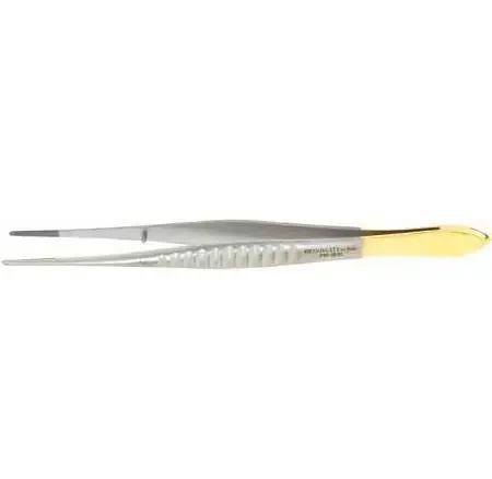 Padgett – Dressing Forceps 6 Inch Length OR Grade German Stainless Steel / Tungsten Carbide NonSterile NonLocking Thumb Handle Straight Cross Serrated Tips – PM-2510
